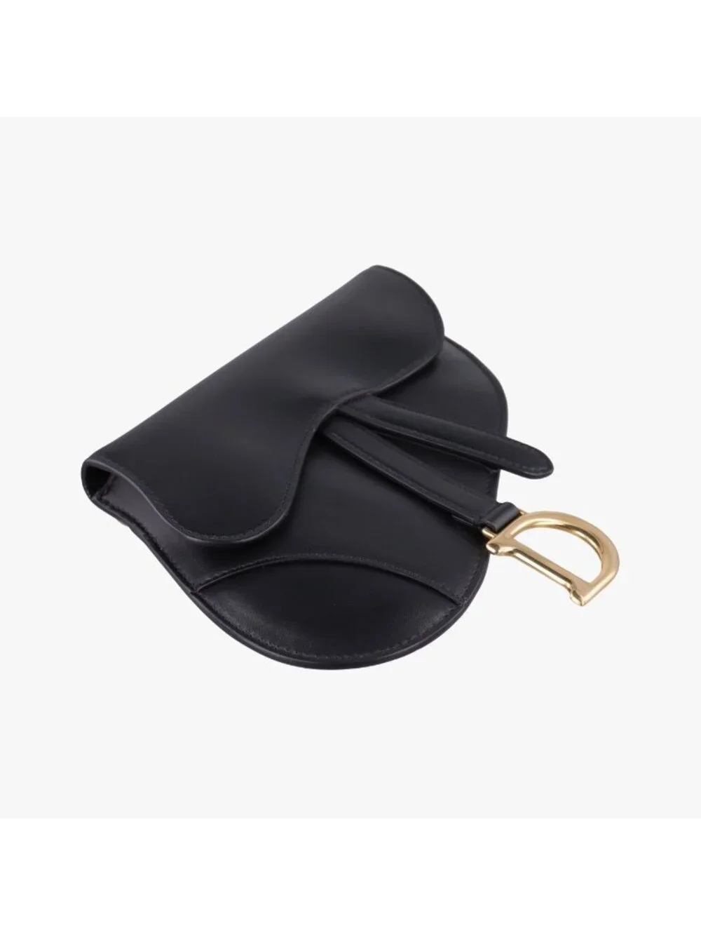 Dior Saddle Black Leather Shoulder Bag